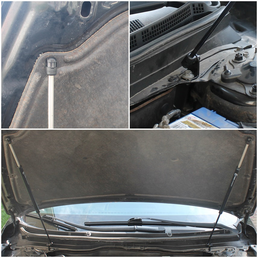 Hood strut kit mounting details on the Mazda 6 2nd Gen (GH)