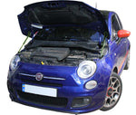 Load image into Gallery viewer, Hood strut kit installed on the Fiat 500 (312)