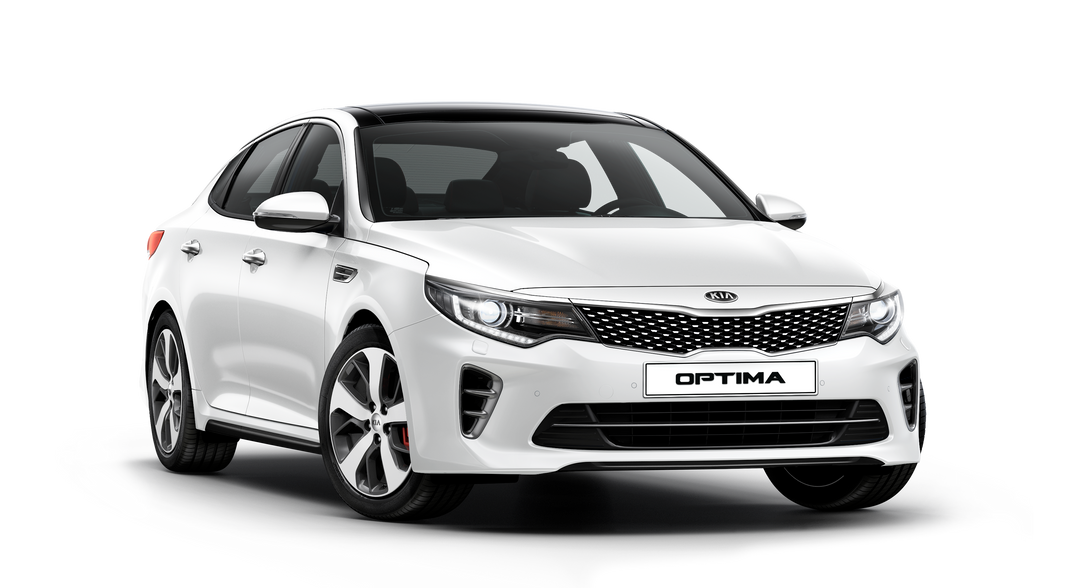 Hood strut kit installed on the Kia Optima 4th Gen (JF)