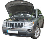 Load image into Gallery viewer, Hood strut kit installed on the Jeep Compass 1st Gen (MK49)