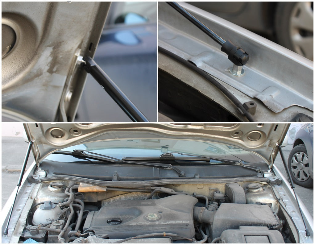 Hood strut kit mounting details on the Škoda Octavia 1st Gen Tour (1U)