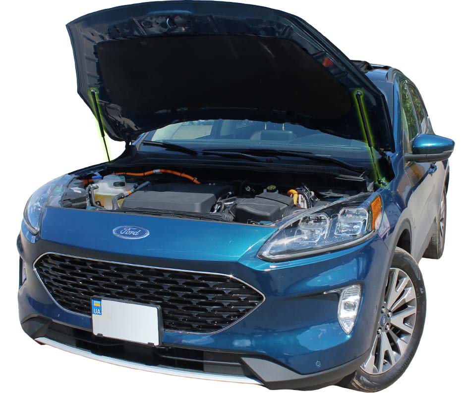 Hood strut kit installed on the Ford Kuga 3rd Gen (C482)