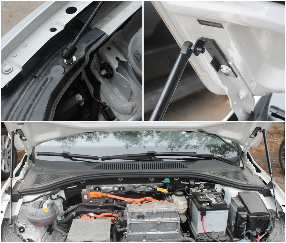 Hood strut kit mounting details on the Volkswagen e-Lavida