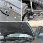 Load image into Gallery viewer, Hood strut kit mounting details on the Mazda 3 1st Gen (BK)