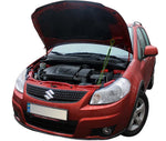 Load image into Gallery viewer, Hood strut kit installed on the Suzuki SX4 1st Gen (GY)