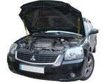 Load image into Gallery viewer, Hood strut kit installed on the Mitsubishi Galant 9th Gen (DJ)