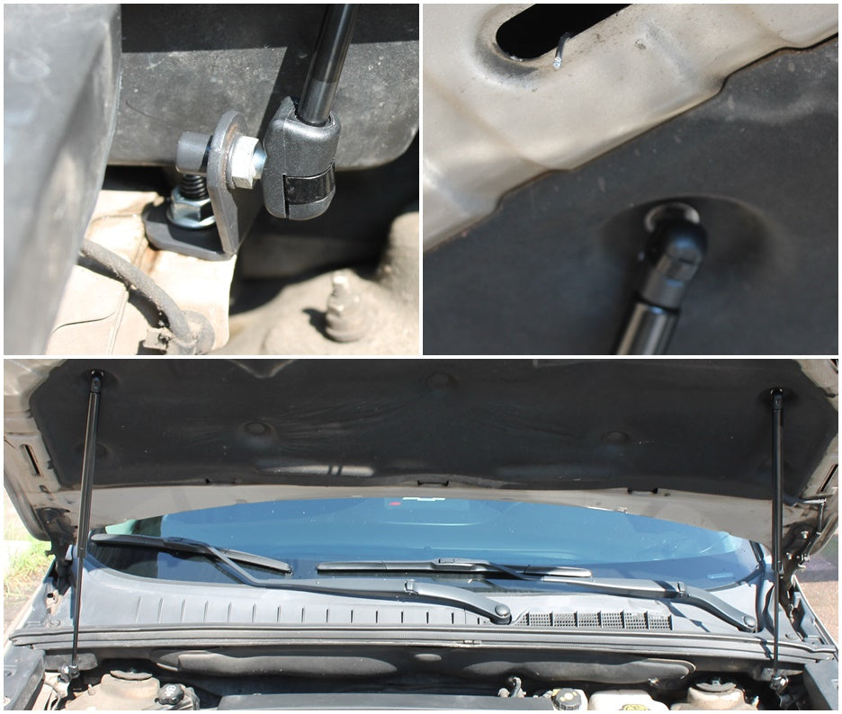 Hood strut kit mounting details on the Chevrolet Orlando 1st Gen (J309)