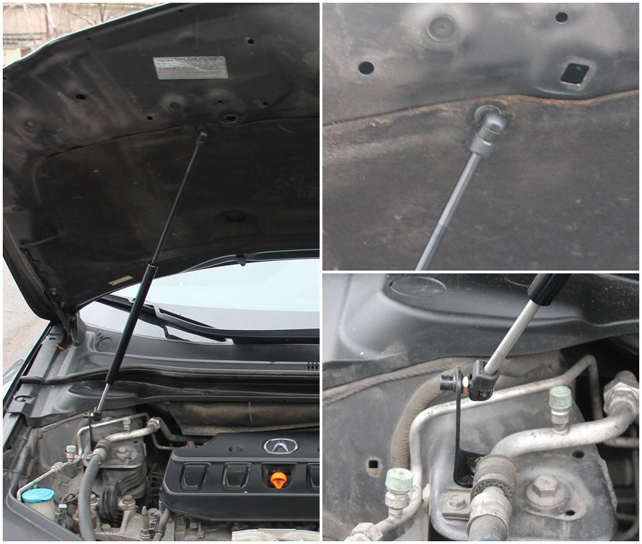 Hood strut kit mounting details on the Acura ILX 1st Gen (DE)