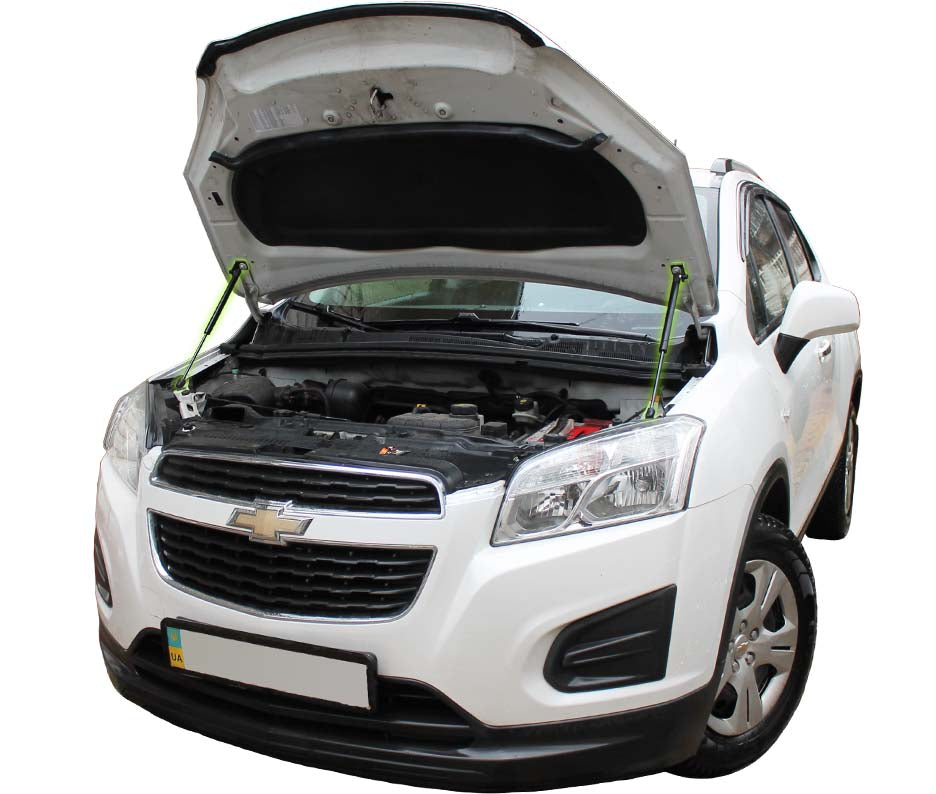 Hood strut kit installed on the Opel Mokka 1st Gen (J13)