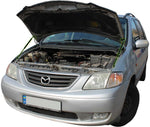 Wczytaj zdjęcie w przeglądarce galerii, Hood strut kit installed on the Mazda MPV 2nd Gen (LW)
