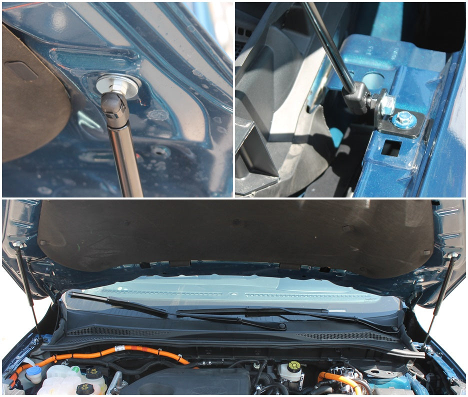 Hood strut kit mounting details on the Ford Kuga 3rd Gen (C482)