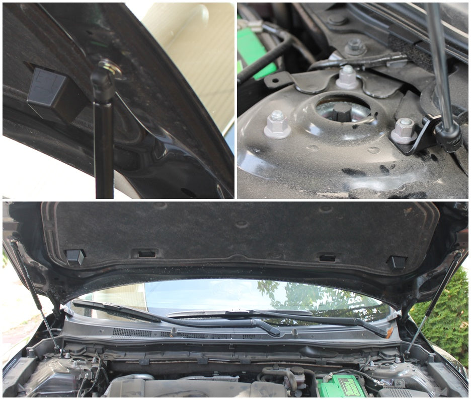 Hood strut kit mounting details on the Mazda 6 3rd Gen (GJ)