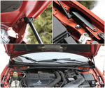 Load image into Gallery viewer, Hood strut kit mounting details on the Mitsubishi Lancer Evolution X (CZ4A)