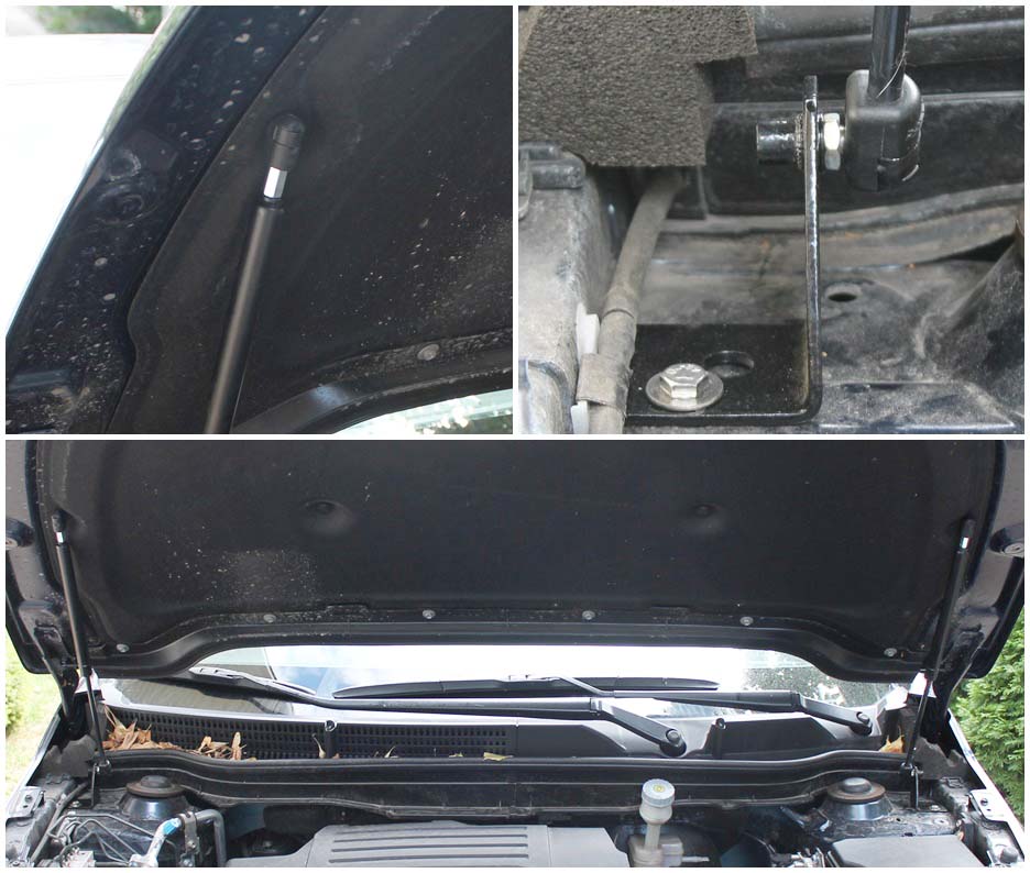 Hood strut kit mounting details on the Suzuki SX4 2nd Gen (JY)