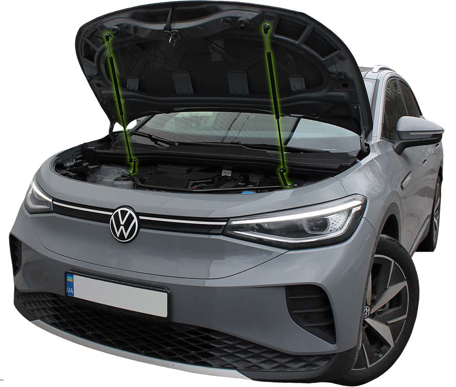 Hood strut kit installed on the Volkswagen ID.6