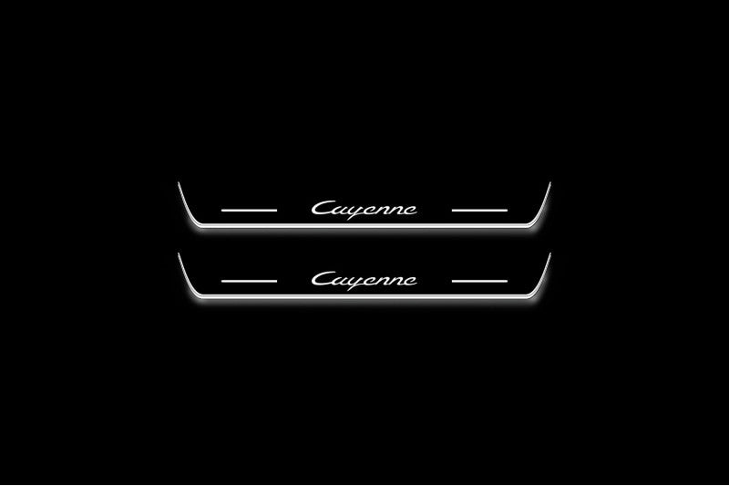 Porsche Cayenne III 2017+ Car Door Sill With Logo Cayenne