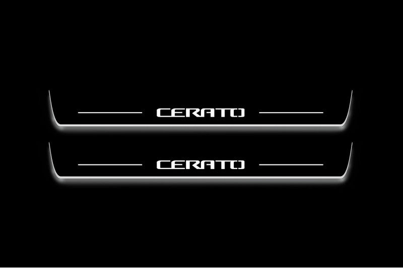 KIA Cerato III 2013-2018 Auto Door Sills With Logo Cerato