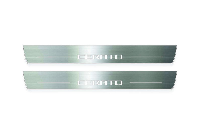 KIA Cerato III 2013-2018 Auto Door Sills With Logo Cerato