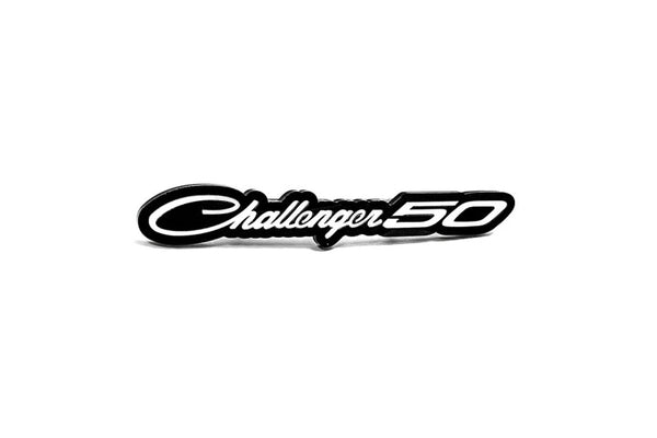 Dodge tailgate trunk rear emblem with Dodge Challenger 50 logo