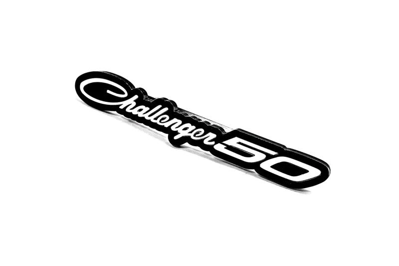 Dodge Radiator grille emblem with Dodge Challenger 50 logo Dodge emblems decoinfabric
