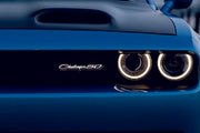 Dodge Radiator grille emblem with Dodge Challenger 50 logo Dodge emblems decoinfabric