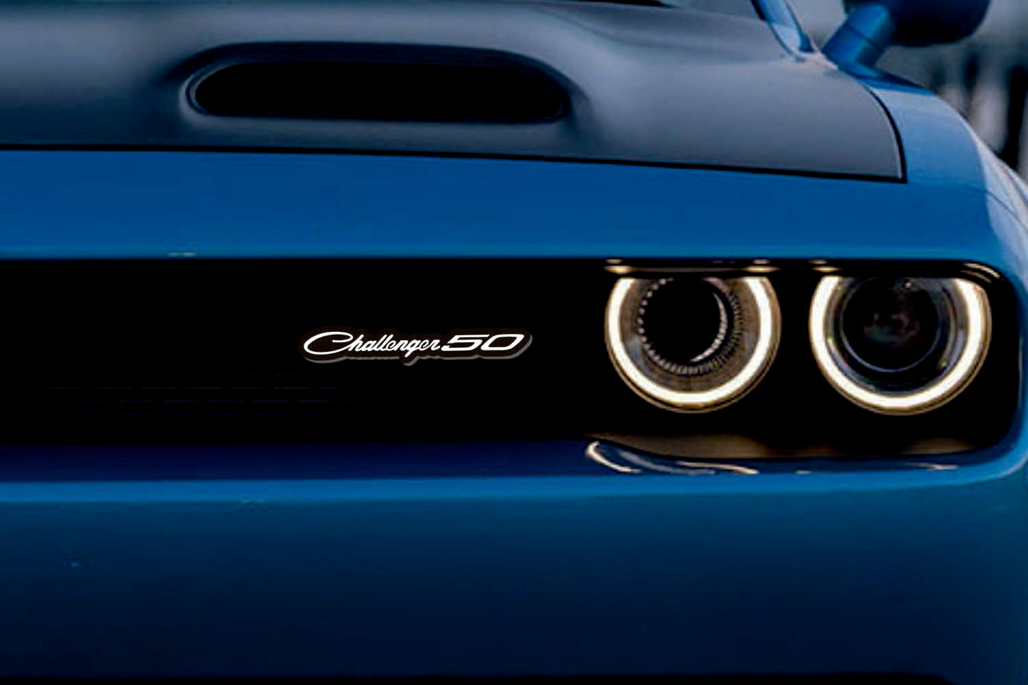 Dodge Emblem & Badge Set - Grille and Tailgate Dodge Challenger 50 logo Dodge emblems decoinfabric