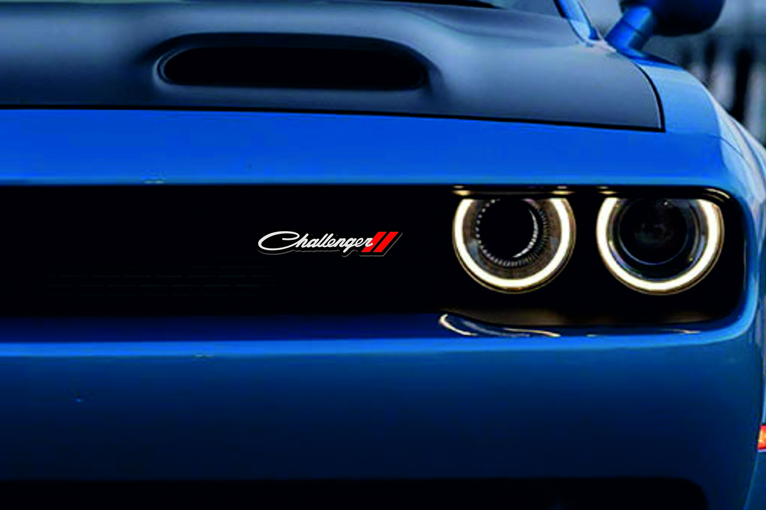 DODGE Radiator grille emblem with Challenger + Dodge logo