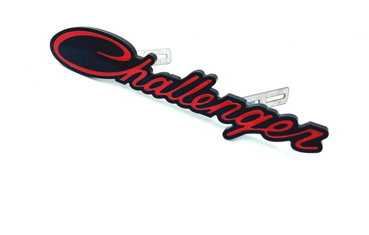DODGE Radiator grille emblem with Challenger logo (BIG SIZE)