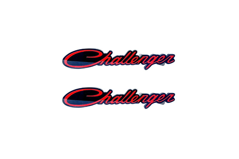Dodge Emblem & Badge Set - Grille and Tailgate Challenger logo (Big Size) Dodge emblems decoinfabric