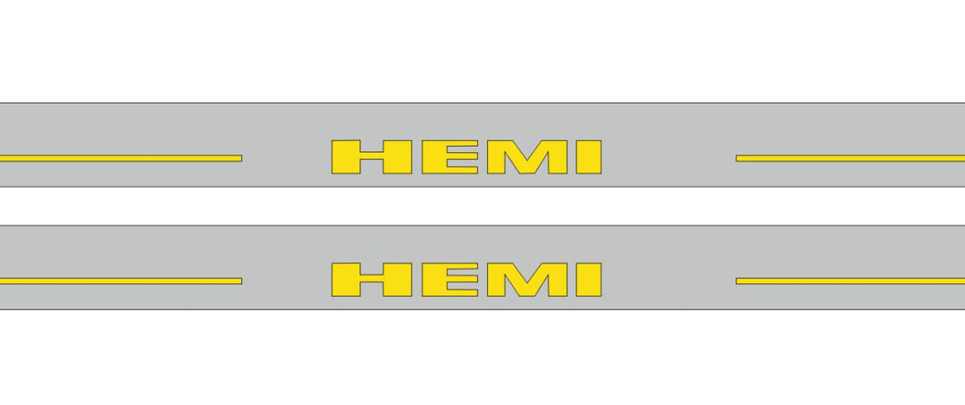 Dodge Challenger 2008+ LED Door Sills PRO With HEMI Logo (type 2) Dodge Led Door Sills opdesign