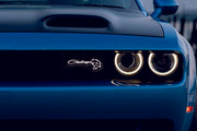 Dodge Illuminated LED Radiator Grille Emblems and Badges with Challenger Hellcat logo Dodge Led emblems decoinfabric