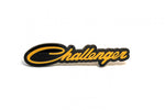 Load image into Gallery viewer, DODGE Radiator grille emblem with Dodge Challenger logo (type 2) — Black, Yellow