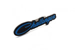 Load image into Gallery viewer, DODGE Radiator grille emblem with Dodge Challenger logo (type 2) — Black, Blue