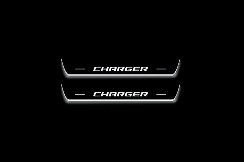 Dodge Charger 2005-2011 Door Sill Protectors With Logo Charger