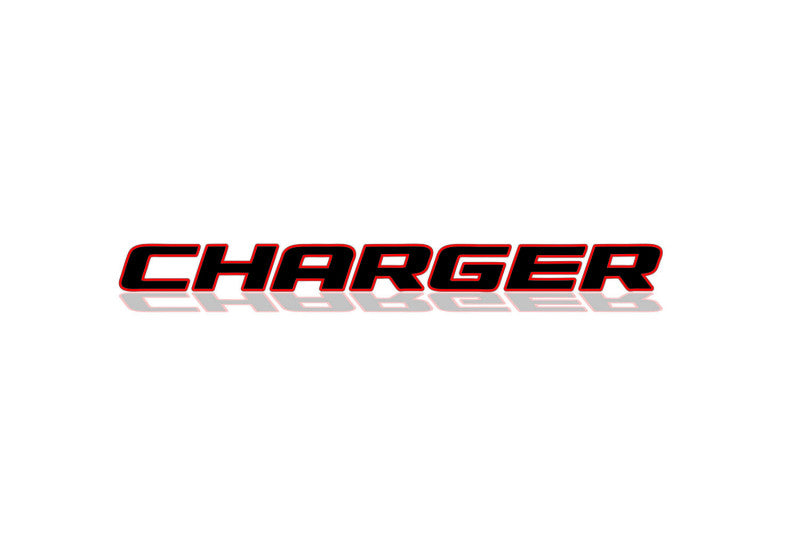 Dodge tailgate trunk rear 3D emblem with Charger logo (type MIXT)
