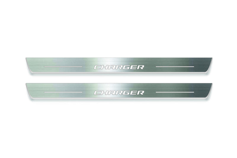 Dodge Charger 2005-2011 Door Sill Protectors With Logo Charger