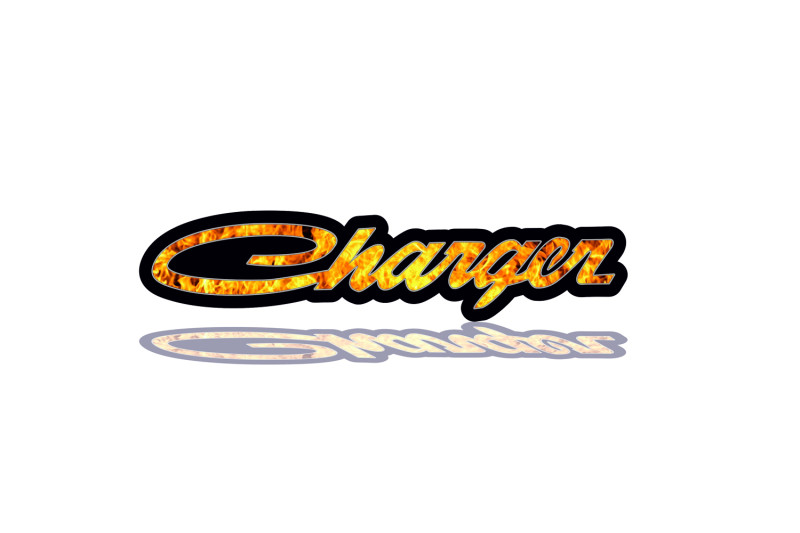 Dodge Charger Radiator grille emblem with Charger Fire logo