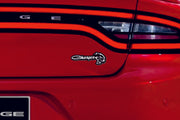 Dodge tailgate trunk rear emblem with Charger + Hellcat logo Dodge emblems decoinfabric