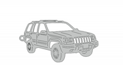 Car Keychain for Jeep Grand Cherokee I 1993-1999 (type 3D) Keychains opdesign