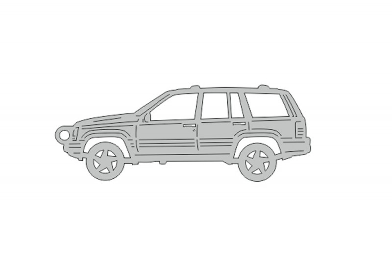 Car Keychain for Jeep Grand Cherokee I 1993-1999 (type STEEL) Keychains opdesign