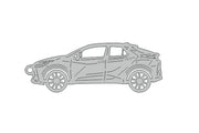Car Keychain for Toyota C-HR II 2024+ (type STEEL) Keychains opdesign