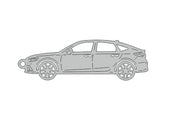 Car Keychain for Honda Civic 5D 2021+ (type STEEL) Keychains opdesign