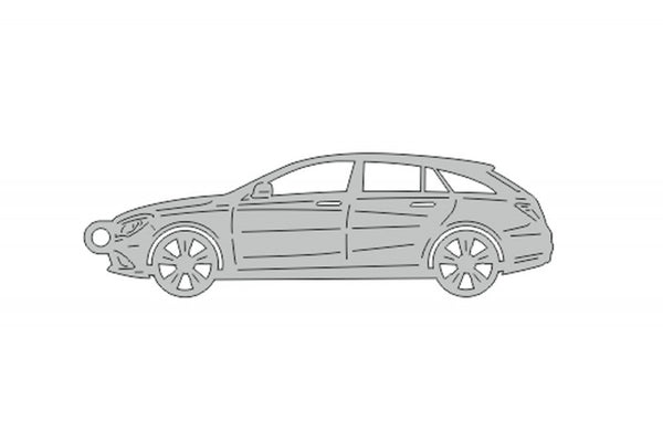 Car Keychain for Mercedes CLA-Class I W117 Universal 2013-2019 (type STEEL) - decoinfabric