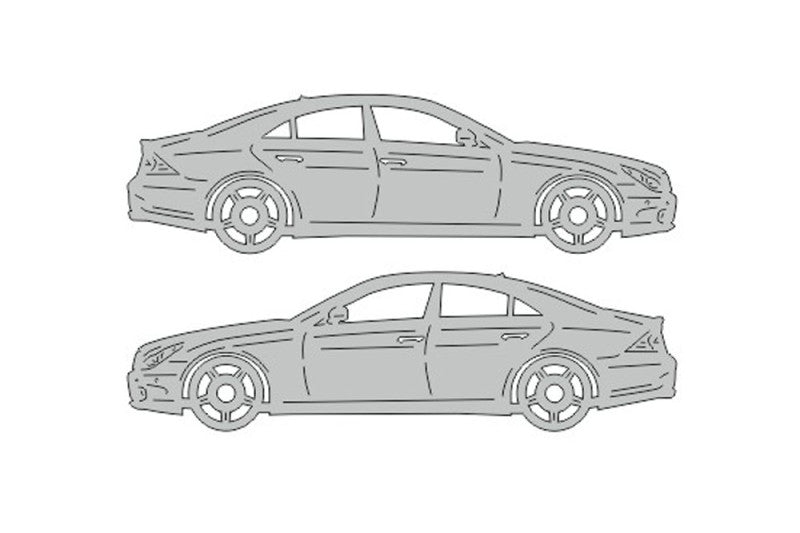 Mercedes CLS-Class I (C219) (2004-2010) Floor Mat Emblem Set – Stainless Steel Badges Car Mats Badges Decoin