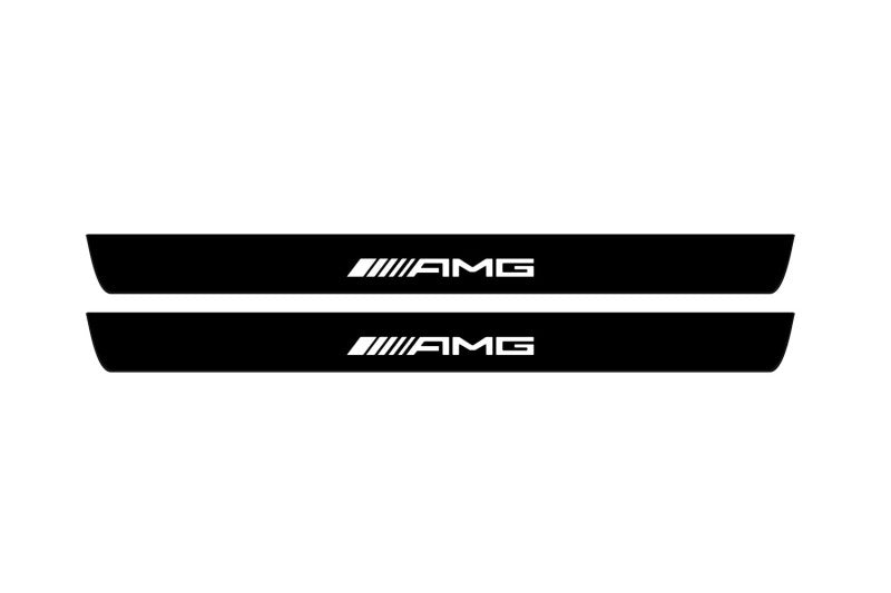 Mercedes CLS-Class II (C218) 2010-2018 Led Door Sill Pro With Logo AMG (Premium Painting) Mercedes Led Door Sills PRO opdesign