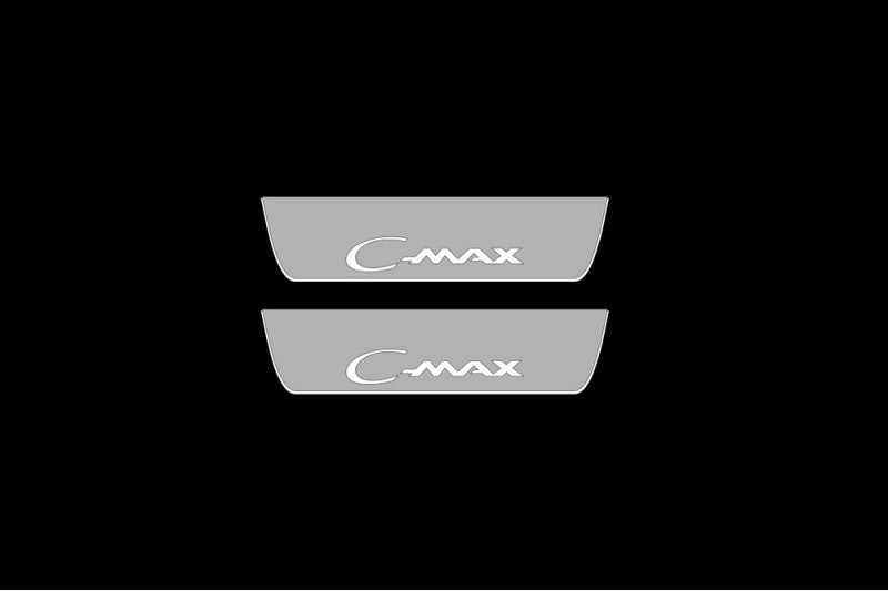 Ford C-Max I 2003-2012 LED Door Sills PRO With Logo C-Max Ford Led Door Sills opdesign