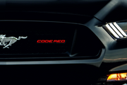 Ford Mustang Emblem & Badge Set - Grille and Tailgate Code Red logo Ford emblems decoinfabric