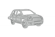 Car Keychain for Jeep Compass I 2006-2011 (type 3D) Keychains opdesign