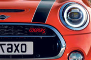 Mini Illuminated LED Radiator Grille Emblems and Badges with Cooper S (type 2) logo Mini Led emblems decoinfabric