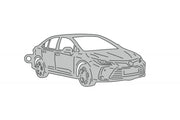 Car Keychain for Toyota Corolla XII 2019+ (type 3D) Keychains opdesign
